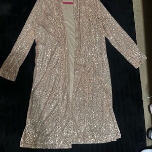 BB Dakota Sequin Jacket in Rose Gold